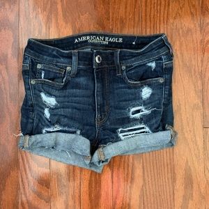 American Eagle jean shorts (dark wash)
